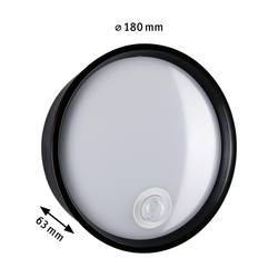 Paulmann Platomo PIR schwarz 94698 venkovní nástěnné osvětlení LED LED 14.5 W černá