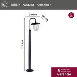 Paulmann 94759 Bollard Vintario E27 anthr. Osvětlení chodníčků E27 antracitová