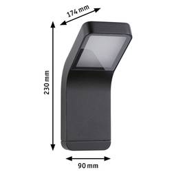 Paulmann Kulma Wand anthrazit 94744 venkovní nástěnné osvětlení LED 7.5 W antracitová