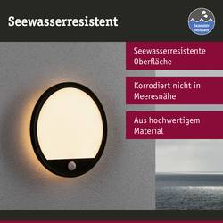 Paulmann 94708 Lamina PIR 2200K rd. schwarz LED stropní svítidlo LED 14 W černá