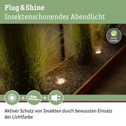 Paulmann P+S Floor Set insect friendly 94717 Osvětlovací systém Plug&Shine LED vestavná svítidla LED 13.5 W zlatá antracitová