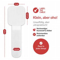 držák na kabely Label the Cable PRO 3120 bílá