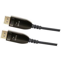 Maxtrack DisplayPort / optické vlákno kabel Konektor DisplayPort, Konektor DisplayPort 20.00 m černá C 509-20 ML 8K UHD Kabel DisplayPort