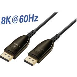 Maxtrack DisplayPort / optické vlákno kabel Konektor DisplayPort, Konektor DisplayPort 20.00 m černá C 509-20 ML 8K UHD Kabel DisplayPort