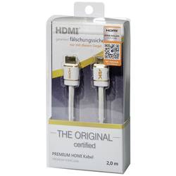 Maxtrack HDMI kabel Zástrčka HDMI-A, Zástrčka HDMI-A 3.00 m bílá C 216-3 L 4K UHD HDMI kabel