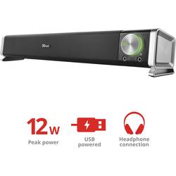 Trust Asto 2.0 PC reproduktory kabelový 12 W černá, stříbrná