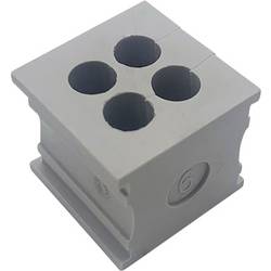TRU COMPONENTS ELT 4/6 kabelová průchodka s drážkami Průměr svorky (max.) 6 mm elastomer šedá 1 ks