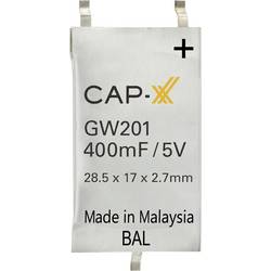CAP-XX GW201F Superkondenzátor (Super Cap) 400 mF 5 V 1 ks Box