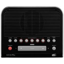 Sangean DCR-89+ A500476 radiobudík, DAB+, FM, AUX, USB, funkce alarmu, černá