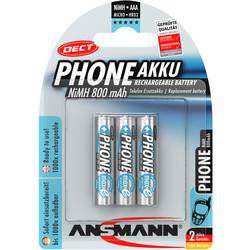 Ansmann DECT maxE HR03 akumulátor AAA Ni-MH 800 mAh 1.2 V 3 ks