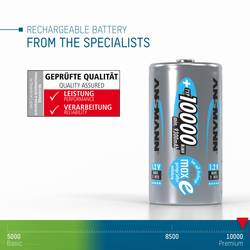 Ansmann maxE akumulátor velké mono D Ni-MH 10000 mAh 1.2 V 2 ks