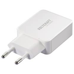 VOLTCRAFT UC-1C1A45W01 USB nabíječka 45 W 1x USB A , 1x USB-C® Rychlé nabíjení, Power Delivery 3.0 bílá GaN