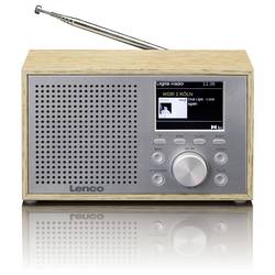 Lenco DAR-017WH DAR-017 wood stolní rádio, DAB+, FM, bezdrátový příjem, Bluetooth, funkce alarmu, dub