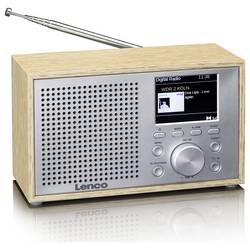 Lenco DAR-017WH DAR-017 wood stolní rádio, DAB+, FM, bezdrátový příjem, Bluetooth, funkce alarmu, dub