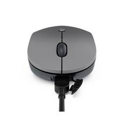 Lenovo Go USB-C optická myš, přenos bezdrátový, bezdrátový, 5 tlačítko, 2400 dpi, šedá