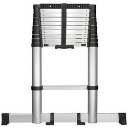 TOOLCRAFT TO-7868814 Slitina hliníku teleskopický žebřík Montáž bez nářadí Výška základny (max.): 1.93 m hliník EN 131 10.1 kg
