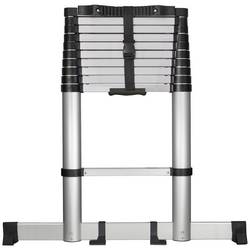 TOOLCRAFT TO-7868814 Slitina hliníku teleskopický žebřík Montáž bez nářadí Výška základny (max.): 1.93 m hliník EN 131 10.1 kg