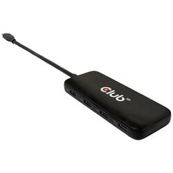 club3D USB 3.0 adaptér [1x USB-C® zástrčka - 4x USB-C® zásuvka] USB-Hub Typ C 0 mm Slimline,