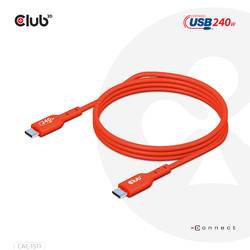 club3D Kabel USB-C USB 2.0 USB-C ® zástrčka 1.00 m oranžová CAC-1511