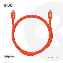 club3D Kabel USB-C USB 2.0 USB-C ® zástrčka 3.00 m oranžová CAC-1513