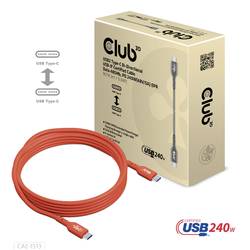 club3D Kabel USB-C USB 2.0 USB-C ® zástrčka 3.00 m oranžová CAC-1513