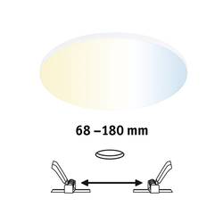 Paulmann 79957 LED panel vestavný 18 W teplá bílá bílá