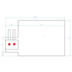 Thermo TECH 3626155 tepelná fólie, 842 °C, 14.4 W, IPX4, (d x š) 32 mm x 19 mm