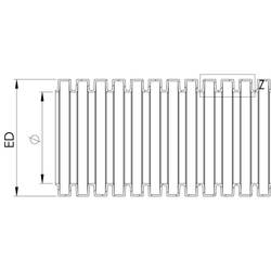 Wiska 10109182 BCAB-L-10-BK ochranný husí krk černá 10 mm 50 m