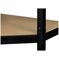TOOLCRAFT TO-8701224 rohový modul skladového regálu, (š x v x h) 70 x 1.8 x 70 cm, Kov (práškový nátěr) , MDF, kovová podlaha, černá (matná)