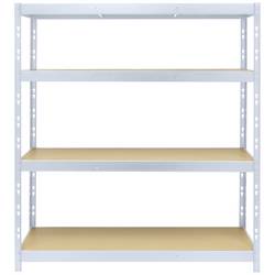 TOOLCRAFT TO-8701227 základní modul upínacího regálu , (š x v x h) 1.6 x 1.8 x 60 m, kov, MDF, stříbrná