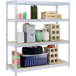 TOOLCRAFT TO-8701227 základní modul upínacího regálu , (š x v x h) 1.6 x 1.8 x 60 m, kov, MDF, stříbrná