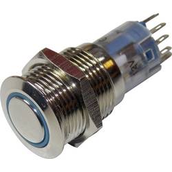 TRU COMPONENTS LAS2GQF-11ZE/B/12V/N/P, 701791 tlačítkový spínač antivandal, 16 mm, 250 V/AC, 3 A, 1 ks