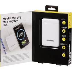 Intenso XS5000 powerbanka Li-Pol, 5000 mAh, USB-A, USB-C®, microUSB, bílá, Indikátor stavu