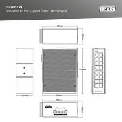 Digitus DN-651129 DN-651129 průmyslový ethernetový switch 16 portů 10 / 100 / 1000 MBit/s