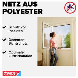 Síť proti hmyzu do oken tesa COMFORT, (š x v) 1300 mm x 1300 mm, bílá, 1 ks
