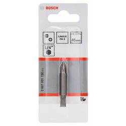 Bosch Accessories 2607001738 2607001738 oboustranný bit, plochý, křížový PH, 1/4 (6,3 mm)