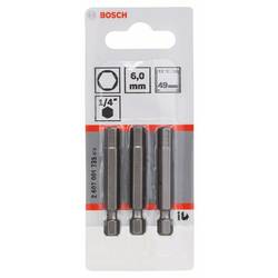 Bosch Accessories 2607001735 bit inbus extra tvrdé E 6.3 3 ks
