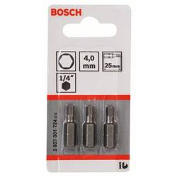 Bosch Accessories 2607001724 2607001724 bit inbus Pohon (šroubovák): 1/4 (6,3 mm) Typ zakončení: inbus 4 mm 25 mm