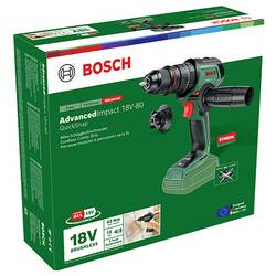 Bosch Home and Garden AdvancedImpact 18V-80 QuickSnap aku příklepová vrtačka, 2cestný, bezkartáčové, 06039E2100
