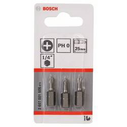 Bosch Accessories 2607001506 2607001506 křížový bit Pohon (šroubovák): 1/4 (6,3 mm) Typ zakončení: křížový PH PH 0 25 mm