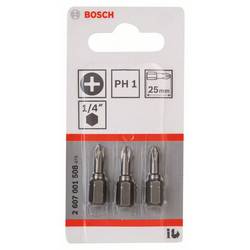 Bosch Accessories 2607001508 křížový bit Pohon (šroubovák): 1/4 (6,3 mm) Typ zakončení: křížový PH PH 1 25 mm