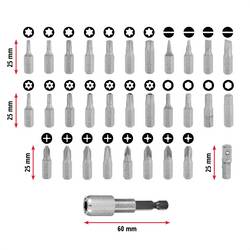 Einhell BELT CLIP 118495 sada bitů, 32dílná, PZ, PH, plochý, TX, 1/4