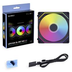 Lian Li UNI FAN SL-INF 140 ARGB PWM PC větrák s krytem černá (š x v x h) 140 x 142 x 25 mm