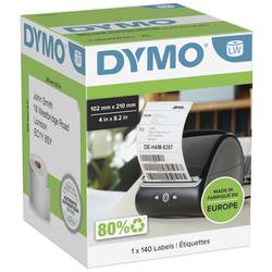 DYMO etikety v roli 102 x 210 mm papír thermodirekt bílá 140 ks trvalé 2166659 přepravní štítky