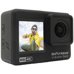 GoXtreme GoXtreme Vision Duo 4K Sportovní outdoorová kamera 4K, duální displej, chráněné proti stříkající vodě, odolné proti prachu, odolné proti vodě, Wi-Fi,