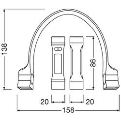 Osram Automotive LEDIL413 WEARABLE NECK LIGHT LED pracovní osvětlení napájení přes USB, napájeno akumulátorem 265 lm