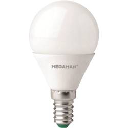 Megaman LG2605.5 E14 2800K LED Energetická třída (EEK2021) F (A - G) E14 kapkový tvar 5.5 W = 40 W teplá bílá (Ø x v) 45 mm x 87 mm nestmívatelné 1 ks