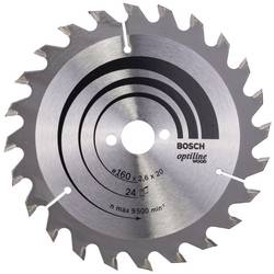 Bosch Accessories Kreissägeblatt 160x20x2,6mm Z24/WZ HM für Grobschnitt 2608640596 pilový kotouč 1 ks