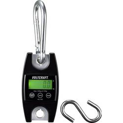 VOLTCRAFT HS-100 závěsná váha HS-100 Max. váživost 100 kg Rozlišení 100 g na baterii černá