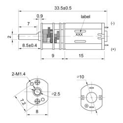 Sol Expert 96443 Motor s mikropřevodovkou G 250 s přírubou, kovová ozubená kola 1:250 6 - 100 ot./min